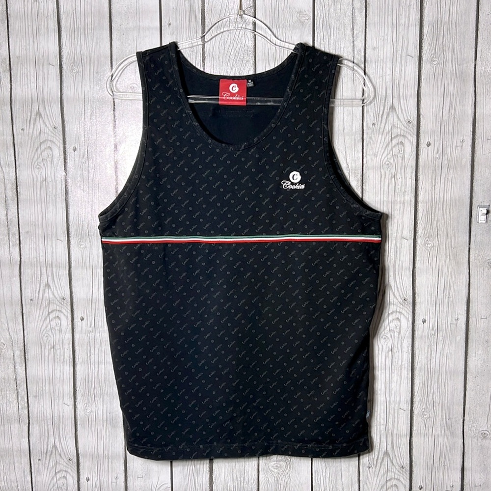 Cookies Black printed sleeveless Tank size Medium